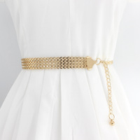 Ceinture de ventre en métal doré, chaîne pour le ventre, ondulé de l'eau Vintage, pour robe de danse