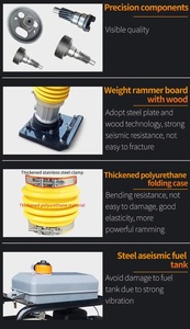 <strong>Wacker</strong> RM80 High Quality Electric Jumping Jack Soil <strong>Tamping</strong> <strong>Rammer</strong> Compactor with Lifan Engine for Road Construction - Product Image 4
