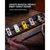 Pédale de batterie LEKATO Purple Looper, 16 rythmes, 20 minutes d'enregistrement en boucle, 3 modes, Tap Tempo, Overdub, Micro Features