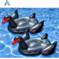 PVC gonflable piscine flotteur oiseau oie cygne chaise longue matelas d'air pour enfants été flotteur d'eau tour sur jouet
