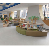 Ensemble de bureau et chaise en bois pour école maternelle, mobilier de classe en bois pour enfants, design d'usine, éducation Montessori, toboggan intérieur