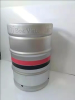 Baril de bière en acier inoxydable 304 de qualité alimentaire standard allemand KEG Din 50l Baril de bière d'occasion Fûts de bière 50L Baril pour le brassage de la bière pression
