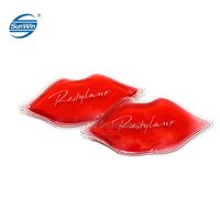 Compresse de gel réutilisable en forme de lèvres de qualité médicale avec billes de gel pour soulager la douleur, non toxique et sûre pour la peau