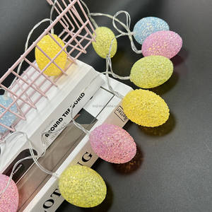 JUFU LED Easter <strong>Rice</strong> Egg String <strong>Light</strong> IP44 Festive Atmosphere Decorative Lighting for Children's Room Battery Operated Easter - Product Image 3