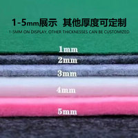 Feutre synthétique coloré de 3 mm, feutre rigide pour artisanat, tissu en feutre polyester, feutre mélangé laine. Personnalisable selon les besoins