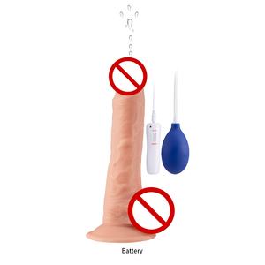 Sprey su Penis ve boşalma özelliği ile gerçekçi kadın mastürbasyon için seks oyuncakları yumuşak PVC ve ABS yapay Penis - Product Image 4