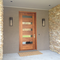 DAIYA – double porte avant décorative avec insert en verre