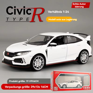 Modèle de <span class=keywords><strong>voiture</strong></span> en métal moulé sous pression Hot Diecast Wheel <span class=keywords><strong>MaiSto</strong></span> 1:24 Civic TYPE-R, jouet décoratif à rétrofriction pour garçons - Product Image 6