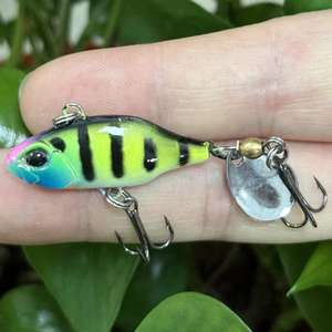 Roman <span class=keywords><strong>en</strong></span> gros Mini Nouveau Tournant Vibrations Spinner Appâts 35mm 7g Sinkin Pêche Leurres Jig - Product Image 5