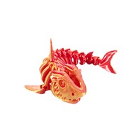 Squelette de requin articulé en plastique PLA imprimé en 3D, jouet flexible, figurine anti-stress, décoration de bureau, modèle animal personnalisé OEM, cadeau