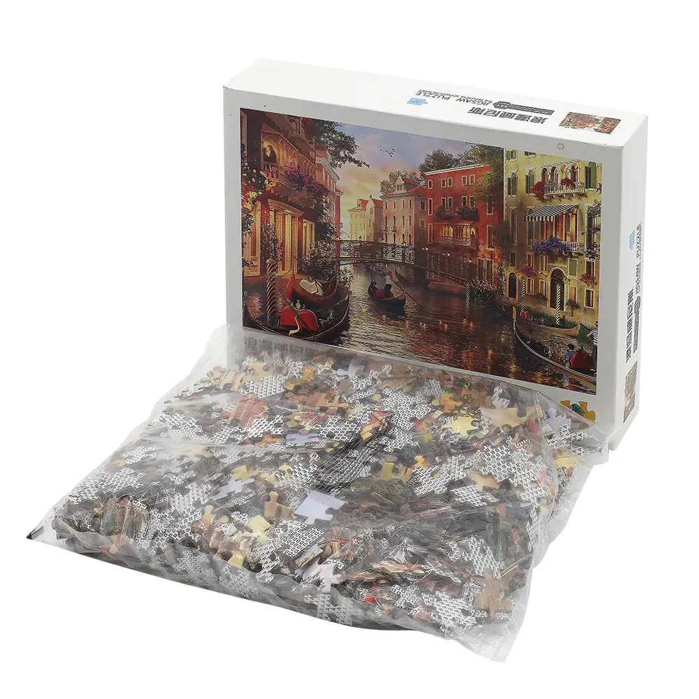 Hoge Kwaliteit Verschillende Vorm Diy Volwassen Puzzel Custom Puzzels 1000 Voor Volwassen Stukken