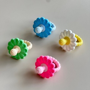 Juguete Sensorial de <span class=keywords><strong>Silicona</strong></span> Ecológico, Flor Suave para Morder, Chupete para Bebé - Product Image 4
