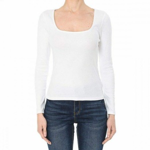 Camiseta de Manga Larga de Algodón Personalizada para Mujer, Transpirable y Antibolitas, Estilo Casual - Product Image 1
