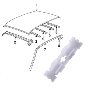 Clip de connexion de tige automobile en <span class=keywords><strong>plastique</strong></span> blanc, trou de 3,3 mm, largeur de 8 mm, longueur de 31 mm, fixation universelle pour tige de liaison de carrosserie de voiture - Product Image 2