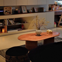 Table basse décorative en travertin beige naturel, style moderne, durable, taille au choix, garantie 1 an