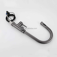 Robinet extractible pour évier de cuisine mitigeur pulvérisateur mitigeur mélangeur de cuisine noir LED affichage numérique robinet de cuisine