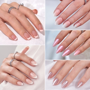 BTArtbox مخصصة قصيرة اللوز الصحافة على الأظافر المورد بالجملة الاصطناعية وهمية الأظافر القط العين لينة جل يدوية الصنع الضغط على الأظافر - Product Image 5
