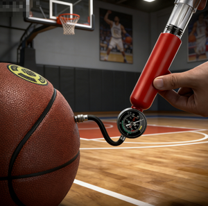 Pompe Mini Portable JetCool en Gros, Simple, Multifonctionnelle pour Ballons de Basket et de Football, en Plastique Noir/Rouge, pour Usage Domestique et Extérieur - Product Image 2