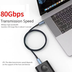 <span class=keywords><strong>C</strong></span>âble USB <span class=keywords><strong>5</strong></span> <span class=keywords><strong>C</strong></span> vers Type <span class=keywords><strong>C</strong></span> 240W 8K 60Hz 80 Gbps Thunderbolt 3 <span class=keywords><strong>4</strong></span> <span class=keywords><strong>5</strong></span> pour charge rapide et transfert de données pour iPhone 15 16 17 Pro Max, ordinateur portable et tablette - Product Image 2