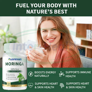 Tablet pribadi 100% produk pelangsing <span class=keywords><strong>Moringa</strong></span> organik suplemen Herbal tablet <span class=keywords><strong>Moringa</strong></span> ekstrak daun - Product Image 3