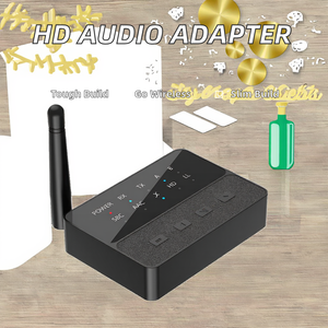 Adaptateur audio stéréo sans fil BT5.3/HD/LL en plastique, récepteur émetteur USB 3,5 mm Aux R/L, connecte deux appareils, PC, <span class=keywords><strong>lecteur</strong></span> <span class=keywords><strong>CD</strong></span>, 5V - Product Image 2