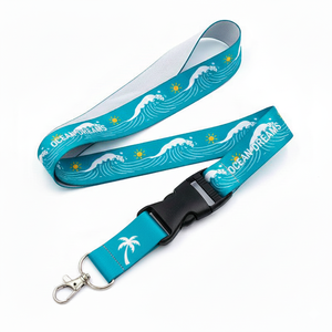 Personalized Lanyards With Logo Sublimation Custom Printed RPET Lanyards 20mm