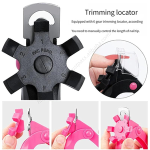 Wholesale Adjustable Stainless Steel <b>Nail</b> for False <b>Nails</b> Cutter Trimmer Special Type <b>U</b> Word Tips Cut - Product Image 3
