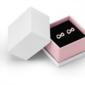 Pendientes Brillantes con Circonita Cúbica en Oro Rosa de 18k, <span class=keywords><strong>Caja</strong></span> de Regalo <span class=keywords><strong>para</strong></span> Mujer - Product Image 3