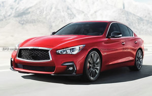 Paire de portes arrière en carbone sec OE pour Infiniti Q50 V37 berline 4 portes, amélioration des performances - Product Image 2