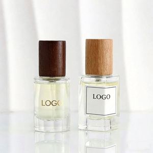 Customized Labels Luxury Custom 30ml/50ml/100ml <b>Empty</b> Crimp Cylinder Glass Perfume <b>Bottles</b> with Gold/Sliver/wooden /Black Lid - Product Image 2
