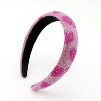 DREAM FASHION Bandeau personnalisé coréen mignon pour cheveux, léger, de haute qualité, coloré, avec strass, épais, large, rembourré et pailleté