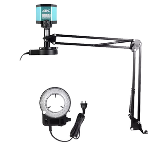 1080P 48MP 4K Video Microscopio Cámara 150X Zoom LED C-mount <span class=keywords><strong>Lens</strong></span> para Big Vision Adquisición de imágenes digitales para teléfono - Product Image 4