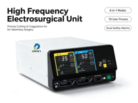 EURVET Équipement Médical Vétérinaire Unité Électrochirurgicale Haute Fréquence Multi-Modes pour Clinique Vétérinaire Chirurgie des Petits Animaux Sécurité