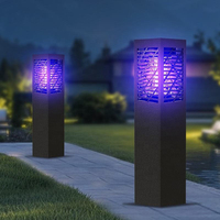 Lampe anti-moustiques LED d'extérieur - Haute puissance, choc électrique, étanche, alimentée par énergie solaire, répulsif anti-moustiques et insectes