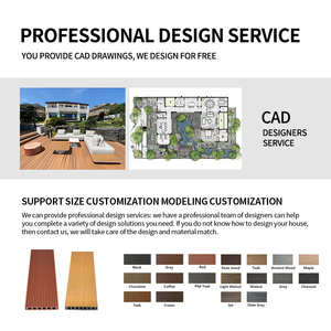 Outdoor Waterproof 3D Embossed Woodgrain WPC Floor Anti UV Anti Slip Surface WPC Terrace <strong>Decking</strong> - Product Image 4