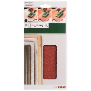 BOSCH - 2609256B21 Juego de hojas de lijado con 14 agujeros para LIJADORA ORBITAL-EAN 3165140615372 ABRASIVES PAPELES ABRASIVOS - Product Image 2