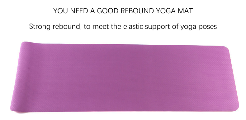 Gym Pilates Yoga Tpe Rubber Thick Fitness Mat Anti Slip Custom Logo 1