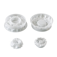 Neue Ideen Rosen-Blumengirlande Kerzenhalter Silikon-Gel-Form Aromatherapie-Kerze Gips-Ornament DIY Valentinstag-Dekoration