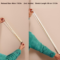 Scrunchie Lanyard voor docenten met ID-badgehouder en accessoireset, blauwe vergeet-mij-nietje bloemenprint