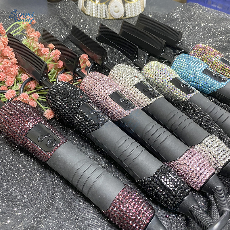 Профессиональная расческа для горячего прессования на 500 градусов, горячий салонный инструмент, электрическая портативная расческа