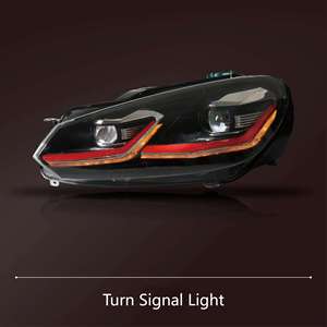 Feux de jour à LED F139 <span class=keywords><strong>pour</strong></span> Volkswagen Golf 6 GTI 2009-2013, ensemble de phares avant gauche + droit, <span class=keywords><strong>lampe</strong></span> automobile - Product Image 4