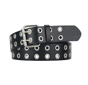 Ceintures en cuir pour femmes et jeunes filles, 2 broches, coloris blanc, noir, café, marron, largeur 3,8 cm x longueur 120 cm, modèles DFWB110 et DFWB120 - Product Image 3