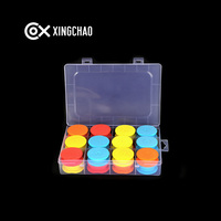 Boîte de rangement portable pour ligne de pêche multi-compartiments transparente en EVA, fabriquée par OEM, avec plateau d'enroulement coloré