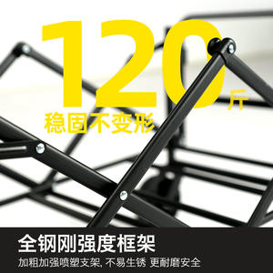 Tan Xian Zhe Folding Camping <b>Cart</b> 70kg Load Capacity 5-Inch PVC Wheels Steel Frame Outdoor <b>Shopping</b> <b>Cart</b> Foldable Design - Product Image 3