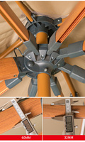 Parasol extérieur moderne de 4 m pour salle de sport et jardin, structure en aluminium, design rayé, parasol géant avec support