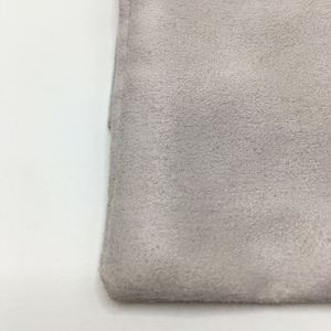 <b>Grey</b> 8*10cm Small Suede Velvet Recyclable Custom Logo Drawstring Bag Pouch for Jewelry <b>Storage</b> Dustproof - Product Image 4