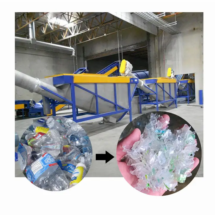 Film plastique ligne de lavage bouteille PET déchets de recyclage plastique ligne de lavage