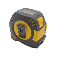 Mètre à ruban numérique intelligent laser professionnel 2-en-1, règle de 5 m et télémètre de 40 m, usage industriel, indice de protection IPX4, plastique ABS