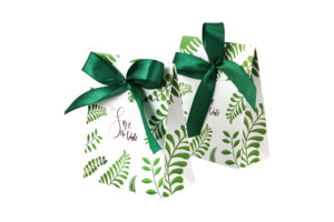 Green Color Wedding Theme Small Candy Treat Paper <strong>Boxes</strong> With Ribbons Gift Cookie Package Paper <strong>Boxes</strong> <strong>for</strong> Party Supplies - Product Image 3