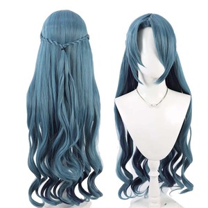 Peluca Larga Ondulada Verde para Disfraz de Cosplay de Soldada Encadenada de Anime para Mujer, <span class=keywords><strong>Azuma</strong></span> Fubuki, para Fiesta de Disfraces AOKG-265 - Product Image 1